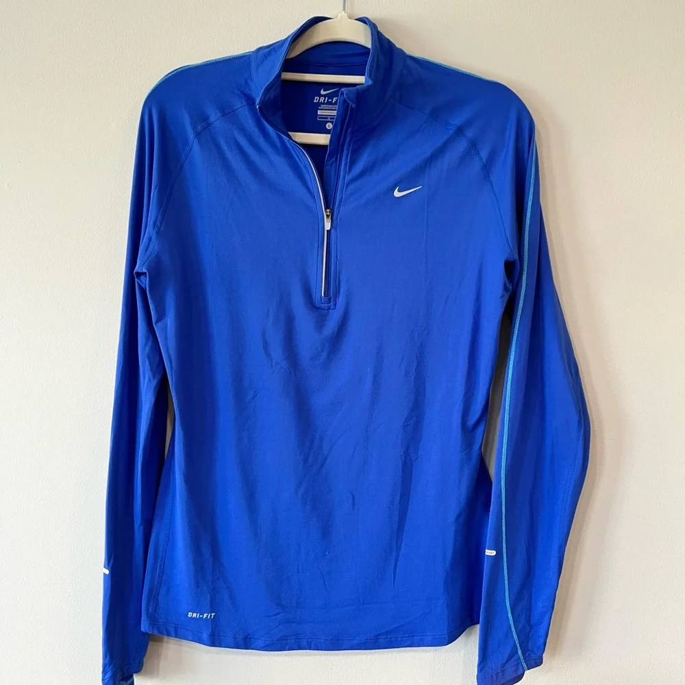Nike Women’s Royal Blue Dri-FIT Pullover - Picture 1 of 5